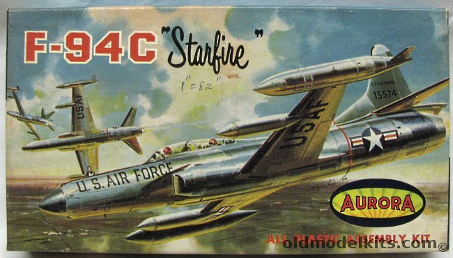 Aurora 1/82 Lockheed F-94C Starfire, 495-50 plastic model kit